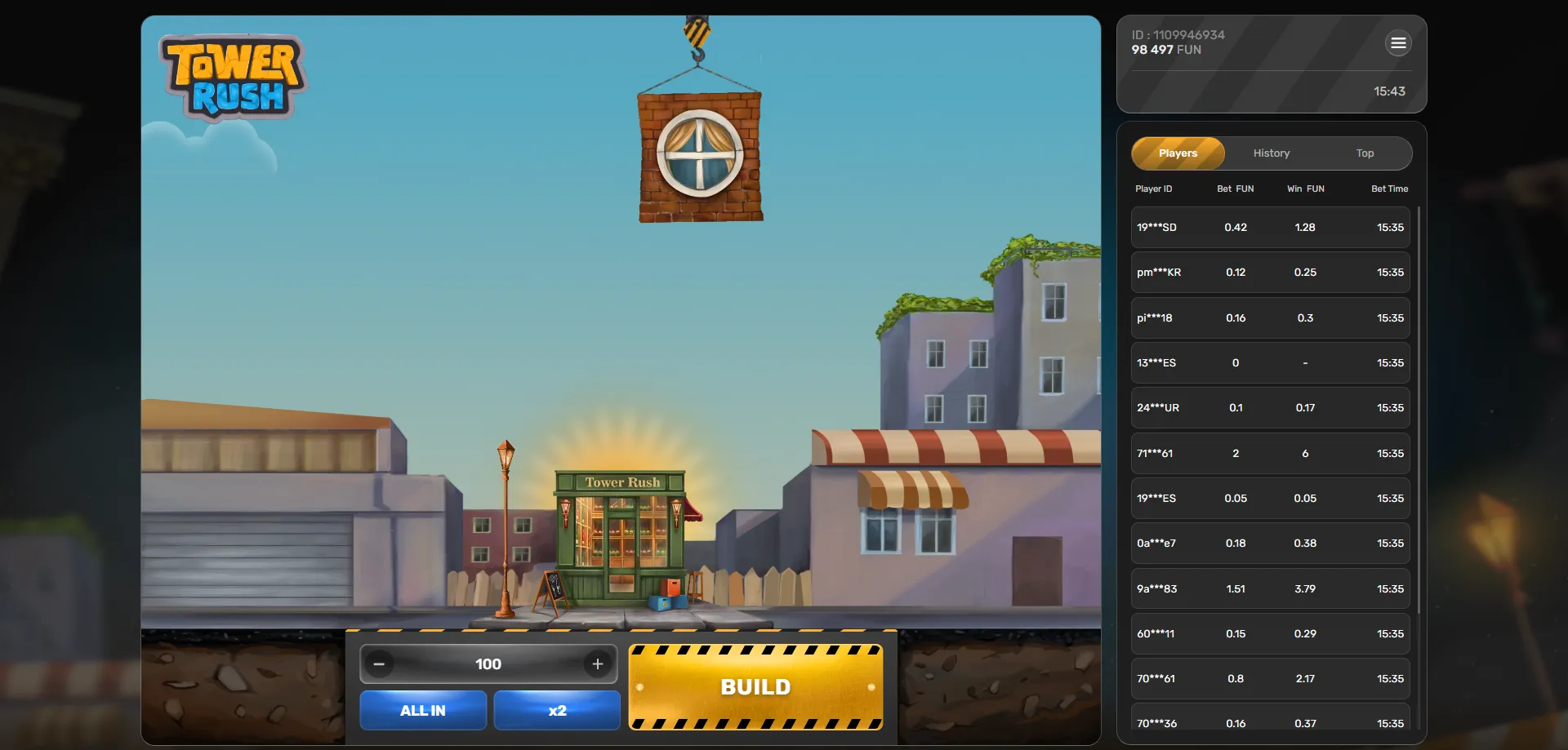 طرق الدفع المتاحة للعب tower rush في مصر
