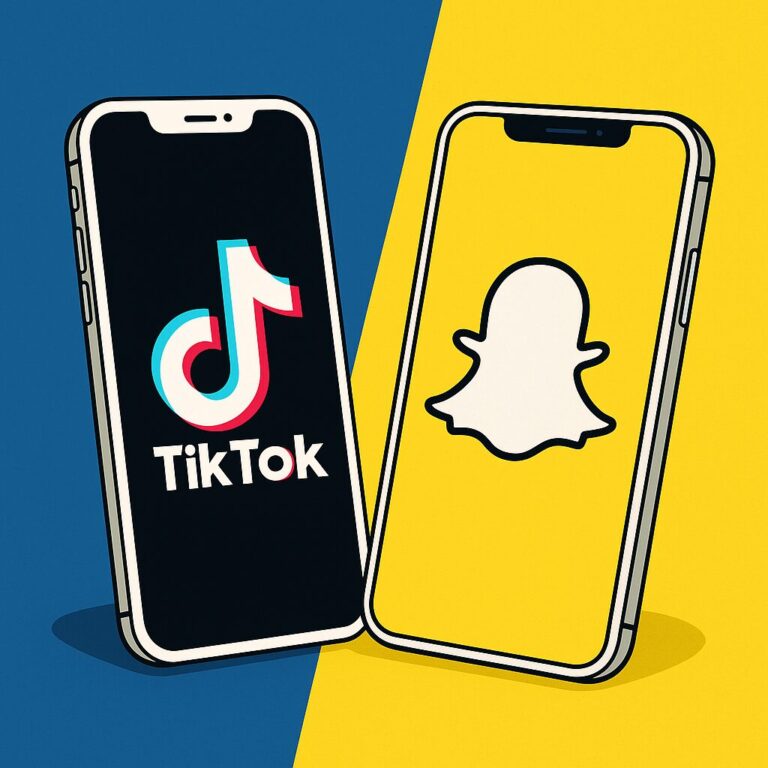 مقارنة شاملة بين تيك توك وسناب شات