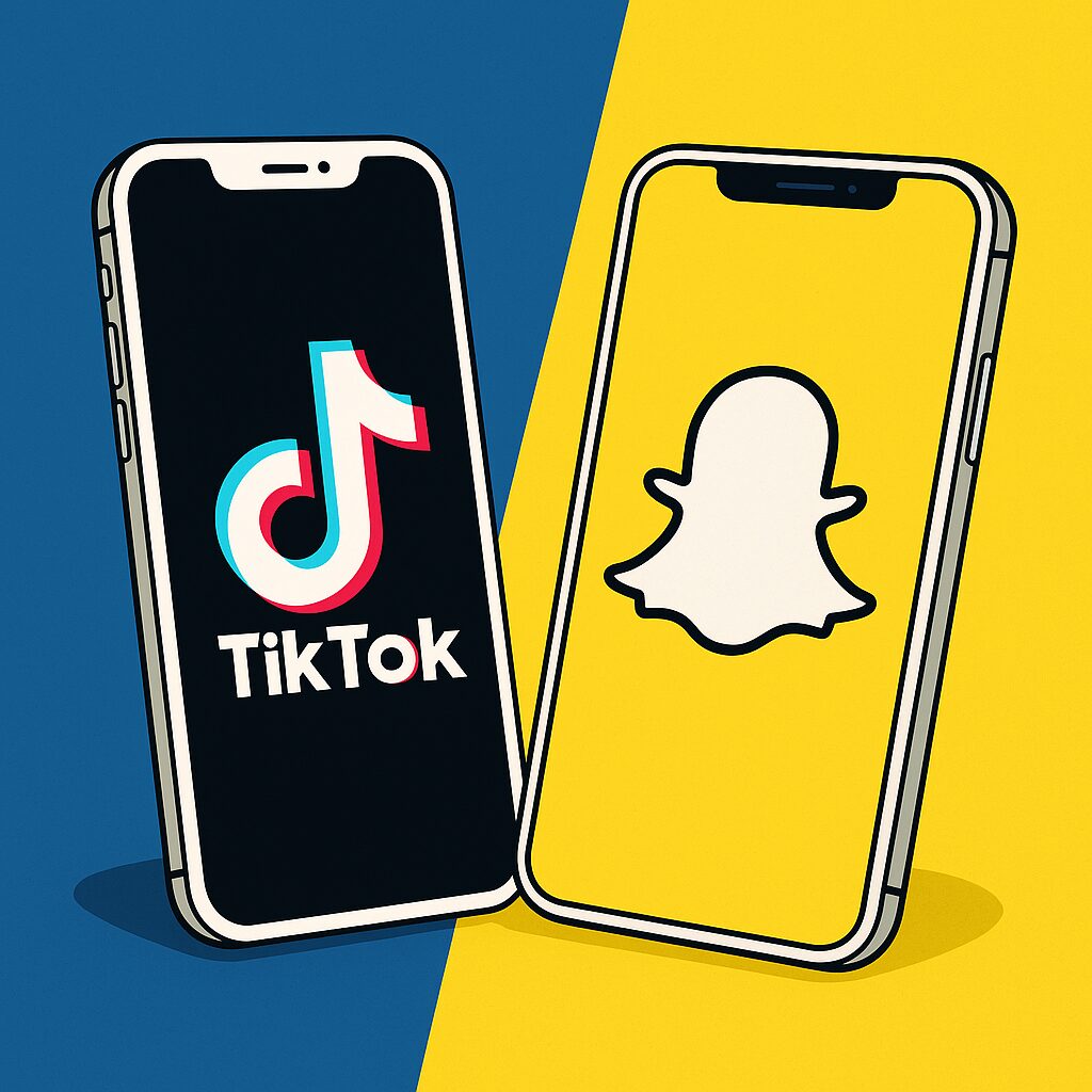 مقارنة شاملة بين تيك توك وسناب شات